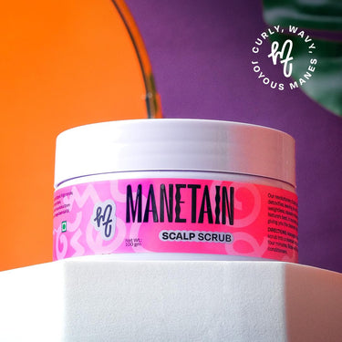 MANETAIN Scalp Scrub 100gm for Oily & Greasy Scalp & Hair | Purifying Hair Scrub for Dandruff & Dry Scalp | Exfoliating Sea Salt for Scalp Detox | Soothing & Hydrating Scrub for All Hair Types | Vegan & Cruelty-Free
